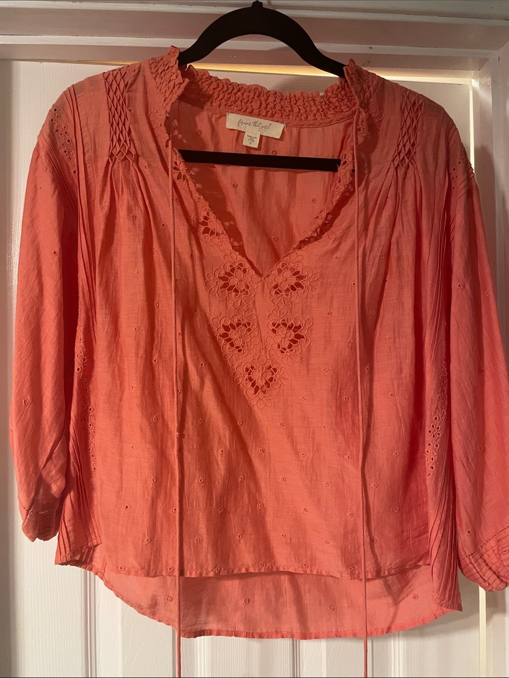 Like new Forever that Girl cotton voile boho top